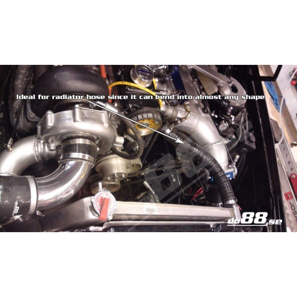 Silikonslang Svart Flexibel 1,75'' (45mm) 